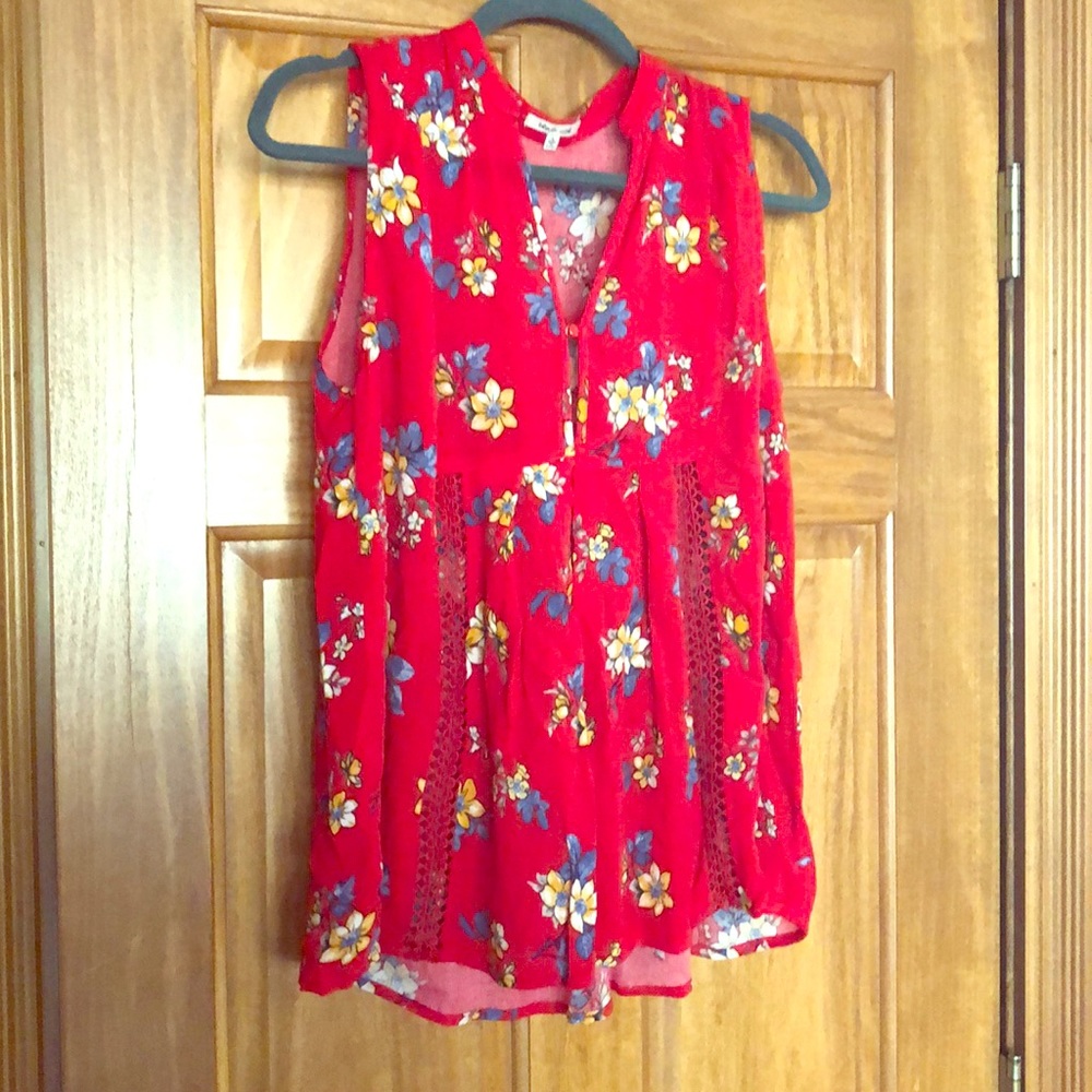 BLEUH ciel flowy tank top